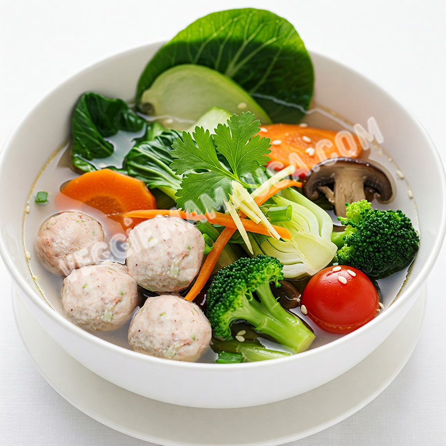 Veggie Mushroom Balls 彩花丸