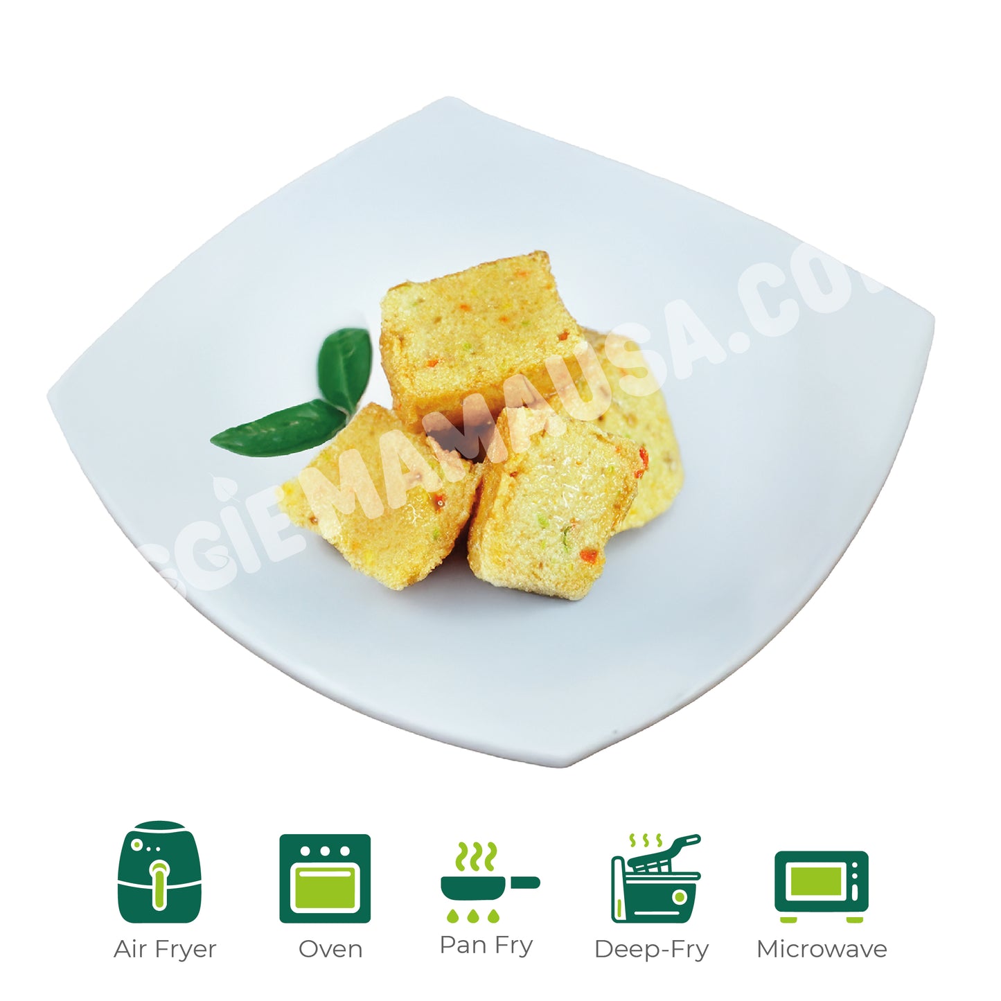 Fried Vegetable Chewy Tofu Cubes 野菜百頁